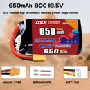 DXF 550mAh 4S 80C 14.8V FPV 리포 배터리 팩