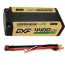 DXF LiPo Battery 2S 7.4V 4400mAh 140C Graphene Gold NGP Plus Version with 5mm Bullet Connector for RC 1/10 Touring Car Racing