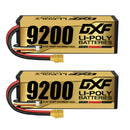 DXF LiPo Battery 4S HV 15.2V 9200mAh 140C Graphene Hardcase Gold with EC5 / T / TRX / XT60 / XT90 / XT150 / Q8s Plug for RC 1/8 1/10 Buggy Truck Car Off-Road Drone