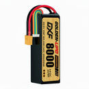 DXF Lipo Battery 6S HV 22.8V 8000mAh 140C GoldSeries Graphene Softcase with EC5 / T / TRX / XT60 / XT90 / XT150 / Q8s | RC Car Boat Drone