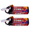 DXF 4S 14.8V 2200mAh 150C Softcase LiPo Battery with XT60 for RC Cars, Boats, Trucks (1-6 Pack Available)