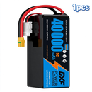 DXF SEMI-SOLID 6S 22.2V 40000mAh 5C Soft Case LiPo Battery with 8AWG Wire for Toy Cars, Boats, UAVs & Drones (1-6 Pack)