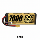 DXF 4S 14.8V 7000mAh 100C Hardcase LiPo Battery with 10AWG XT90 for 1/8 1/10 RC Cars, Trucks, Buggies (1/2 Pack Available)