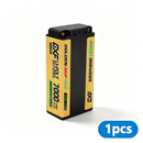 DXF 2S HV 7.6V 7000mAh 150C GOLDEN NGP PLUS Middle-Size Graphene LiPo Hardcase Battery with 12AWG 5mm Bullet to Deans Plug for 1/8 1/10 RC Car Truck Boat Drone (1-6 Pack Available)