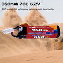 DXF 350mAh 4S 70C 15.2V Lipo Battery Pack for FPV LiPo Battery