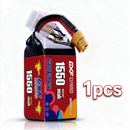 DXF 6S 22.2V 1550mAh 150C Gold Version Graphene LiPo Soft Case Battery with 12AWG XT60 Plug for RC Car Boat Airplane FPV Racing Drone (1-6 Pack Available)