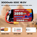 DXF 3000mAh 5S 100C 18.5V Lipo Battery Pack for FPV LiPo Battery
