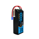 DXF 4S 14.8V 10000mAh 100C Graphene Soft Case LiPo Battery with EC5 Plug for 1/8 1/7 RC Cars, Trucks, Buggies & Boats (1-2 Pack Options)