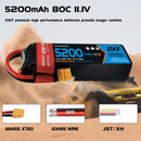 DXF Lipo Battery 3S 11.1V 5200mAh 80C Graphene Softcase with EC5 / T / TRX / XT60 / XT90 / XT150 / Q8s Plug for RC 1/8 1/10 Buggy Truck Car Off-Road Drone