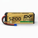 DXF GOLD Series 3S 11.1V 5200mAh 100C Graphene Hardcase LiPo Battery with EC5 Plug for 1/8 1/10 RC Car Truck (1-6 Pack)