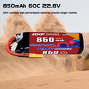 DXF 850mAh 6S 60C 22.8V Lipo Battery Pack for FPV LiPo Battery