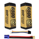 DXF Lipo Battery 4S 15.2V 6500MAH 140C GoldSeries  LCG 5MM Graphene lipo Hardcase with EC5 and XT90 Plug for Rc 1/8 1/10 Buggy Truck Car Off-Road Drone