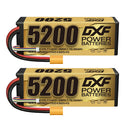 DXF LiPo Battery 4S 14.8V 5200mAh 140C Graphene Softcase Gold with EC5 / T / TRX / XT60 / XT90 / XT150 / Q8s Plug for RC 1/8 1/10 Buggy Truck Car Off-Road Drone