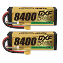 DXF LiPo Battery 4S 14.8V 8400mAh 140C Graphene Softcase with EC5 / T / TRX / XT60 / XT90 / XT150 / Q8s Plug for RC 1/8 1/10 Buggy Truck Car Off-Road Drone