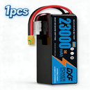 DXF SEMI-SOLID 6S 22.2V 23000mAh 10C Soft Case LiPo Battery with 8AWG Wire for Toy Cars, Toy Boats, UAVs & Drones (1-6 Pack)