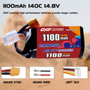 DXF 1100mAh 4S 140C 14.8V Lipo Battery Pack for FPV LiPo Battery