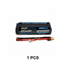 DXF 2S 7.4V 8000mAh 110C Graphene Hardcase LiPo Battery with 5mm Bullet to Deans Plug for 1/10 1/8 RC Cars, Trucks, Slash 4x4 (1-6 Pack Available)