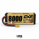DXF 4S 15.2V 8000mAh 140C Graphene Hardcase LiPo Battery with XT90 Plug for 1/8 RC Cars, Trucks, Buggies & Boats