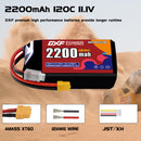 DXF 2200mAh 3S 120C 11.1V Lipo Battery Pack for FPV LiPo Battery