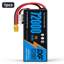 DXF 6S 23.1V 72000mAh 15C Soft Case LiPo Battery with 8AWG Wire for Toy Cars, Boats, UAVs & Drones (1-6 Pack)