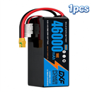 DXF SEMI-SOLID 14S 51.8V 46000mAh 10C Soft Case LiPo Battery with 8AWG Wire for Toy Cars, Boats, UAVs & Drones (1-6 Pack)