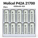 Molicel INR21700-P42A 4200mAh 45A Li-ion Battery for Power Tools, E-Bikes & DIY Battery Packs (1-100 PCS)