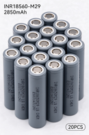 LG M29 INR18650-M29 2850mAh 6A Li-ion Battery for E-Bikes, Flashlights & DIY Battery Packs (1-100 PCS)