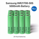 Samsung INR21700-50S 5000mAh 25A Li-ion Battery for Power Tools, E-Bikes & DIY Battery Packs (1-100 PCS)