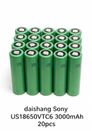 Sony VTC6 US18650VTC6 3000mAh 30A Li-ion Battery for Power Tools, Flashlights & DIY Battery Packs (1-100 PCS)