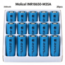 Molicel INR18650-M35A 3500mAh 10A Li-ion Battery for E-Bikes, Flashlights & DIY Battery Packs (1-100 PCS)