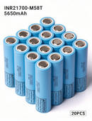 LG M58T INR21700-M58T 5800mAh 12.5A Li-ion Battery for E-Bikes, Flashlights & DIY Battery Packs (1-100 PCS)