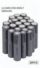 LG M50LT INR21700M50LT 5000mAh 14A Li-ion Battery for E-Bikes, Flashlights & DIY Battery Packs (1-100 PCS)