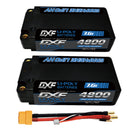 DXF LiPo Battery 2S HV 7.6V 4800mAh 140C Graphene Gray with 5mm Bullet / EC5 / T / TRX / XT60 / XT90 / XT150 / Q8s Plug for RC 1/10 Touring Car Racing