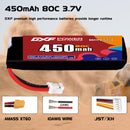 DXF 450mAh 1S 80C 3.7V Lipo Battery Pack for FPV LiPo Battery