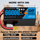 (CN)DXF 6S Lipo Battery 22.2V 10C 60000mAh Soft Case Battery  for Drone UAV FPV Car Truck Tank RC Buggy Truggy Racing Hobby