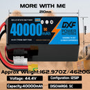 (CN)DXF 12S Lipo Battery 44.4V 5C 40000mAh Soft Case Battery  for Drone UAV FPV Car Truck Tank RC Buggy Truggy Racing Hobby Semi solidstate battery