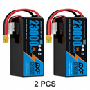 DXF SEMI-SOLID 12S 44.4V 23000mAh 10C Soft Case LiPo Battery with 8AWG Wire for UAVs & Drones (1-6 Pack)