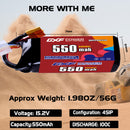 DXF 550mAh 4S 100C 15.2V Lipo Battery Pack for FPV LiPo Battery