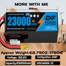 (CN)DXF 6S Lipo Battery 22.2V 10C 23000mAh Soft Case Battery  for Drone UAV FPV Car Truck Tank RC Buggy Truggy Racing Hobby