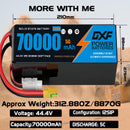 (CN)DXF 12S Lipo Battery 44.4V 10C 70000mAh Soft Case Battery  for Drone UAV FPV Car Truck Tank RC Semi solidstate Battery Racing Hobby