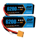 (PL)DXF Lipo Battery 3S 11.1V 6200MAH 80C  lipo Hardcase XT90 Plug for Rc 1/8 1/10 Buggy Truck Car Off-Road Drone