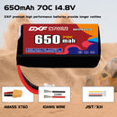 DXF 650mAh 4S 70C 14.8V Lipo Battery Pack for FPV LiPo Battery