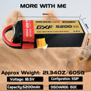DXF 리포 배터리 4S 15.2V 9200MAH 130C 골드시리즈 그래핀 리포 하드케이스 (EC5 및 XT90 플러그 포함) Rc 1/8 1/10 버기 트럭 자동차 오프로드 드론용