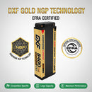 DXF LiPo Battery 2S2P HV 7.6V 8400mAh 140C Graphene NGP Gold Version with 5mm Bullet / EC5 / T / TRX / XT60 / XT90 / XT150 / Q8s Plug for RC 1/10 1/8 1/5 Scale Car Racing