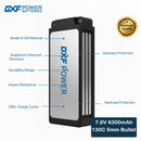 DXF LiPo Battery 2S2P HV 7.6V 6300mAh 130C Graphene Gray with 5mm Bullet / EC5 / T / TRX / XT60 / XT90 / XT150 / Q8s Plug for RC 1/10 1/8 Scale Car Racing