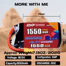 DXF 1550mAh 5S 100C 18.5V Lipo Battery Pack for FPV LiPo Battery