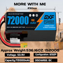 (CN)DXF 14S Lipo Battery 53.9V 15C 72000mAh Soft Case Battery  for Drone UAV FPV Car Truck Tank RC Semi solidstate Battery Racing Hobby