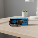 DXF 2S 7.6V 10000mAh 150C Blue Version Hardcase LiPo Battery with Deans T-Plug for 1/8 RC Cars, Boats, Trucks (1-6 Pack Available)