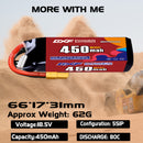DXF 450mAh 5S 80C 18.5V Lipo Battery Pack for FPV LiPo Battery