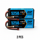 DXF 3S 11.1V 5250mAh 140C Graphene Hardcase LiPo Battery with Deans / T-Plug for 1/8 1/10 RC Cars, Trucks, Buggies & Boats (1-6 Pack Available)